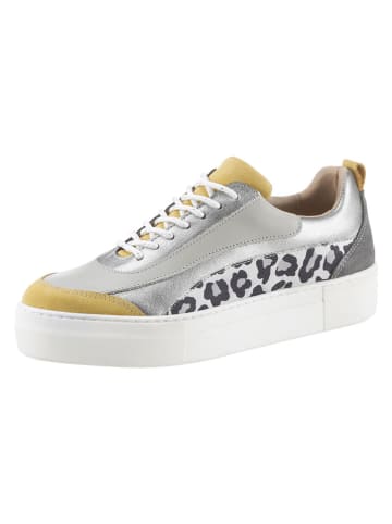 Heine Leren sneakers grijs/meerkleurig