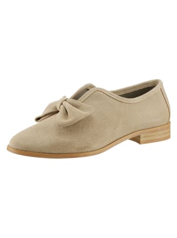 Heine Leder-Slipper in Beige