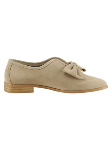 Heine Leder-Slipper in Beige