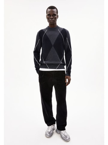 armedangels Pullover "Aargelius" in Schwarz/ Anthrazit/ Creme