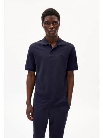 armedangels Poloshirt "Maario" donkerblauw