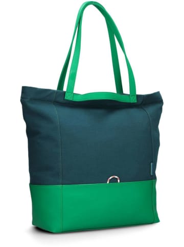 Zwei Shopper "Fiorella FI200" in Grün - (B)44 x (H)38 x (T)19 cm