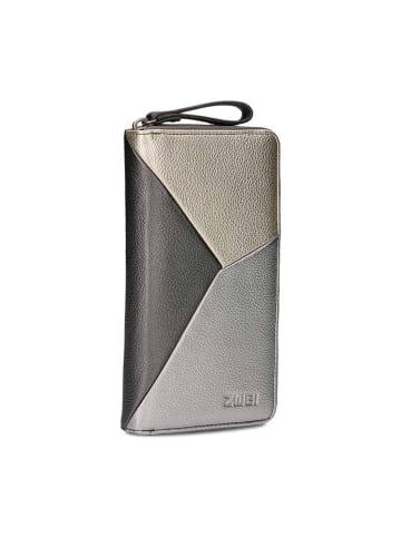 Zwei Geldbörse in Gold/ Silber/ Schwarz - (B)11 x (H)20 x (T)3 cm