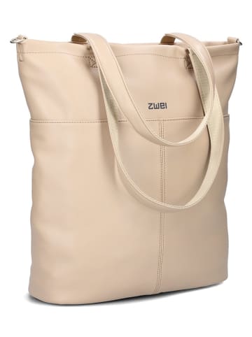 Zwei Schultertasche "M145" in Beige - (B)35 x (H)37 x (T)15 cm