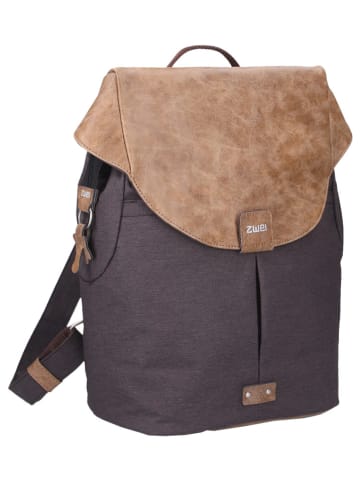 Zwei Rucksack "O12NIG" in Braun/ Beige - (B)31 x (H)37 x (T)13 cm