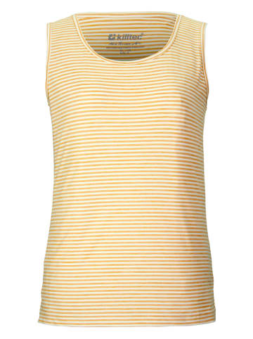 Killtec Top funkcyjny "KOS 63" w kolorze żółto-białym