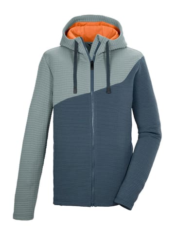 Killtec Fleecejacke "Kos" in Türkis/ Dunkelblau