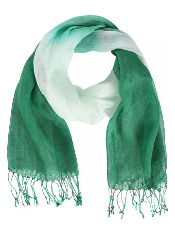 TATUUM Leinen-Schal in Grün - (L)185 x (B)55 cm