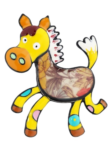 TATUUM Broszka w kolorze żółtym