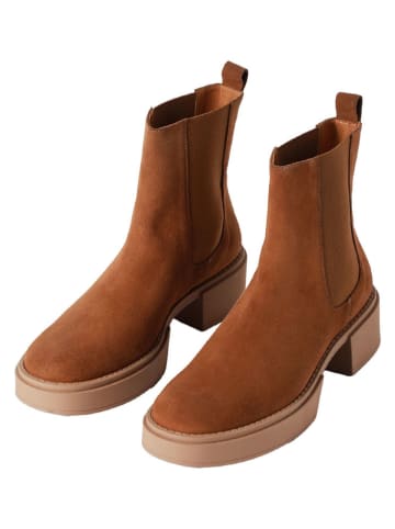 TATUUM Chelsea Boots in Hellbraun