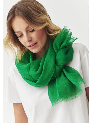 TATUUM Leinenschal in Grün - (L)180 x (B)50 cm