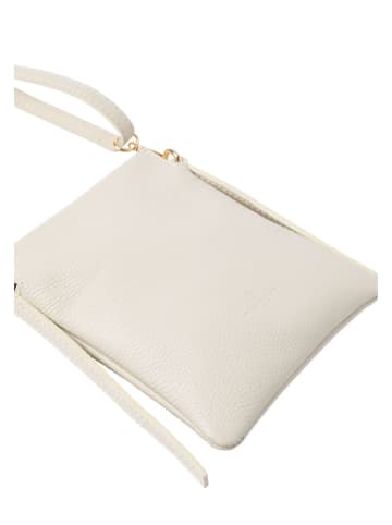 TATUUM Skórzana torebka "Zoja" w kolorze kremowym - 16,5 x 20 cm