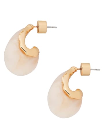 TATUUM Kolczyki w kolorze beżowym