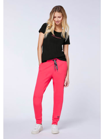 Chiemsee Spodnie dresowe "Levu" w kolorze różowym