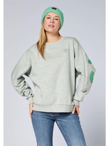 Chiemsee Sweatshirt in Grau/ Grün
