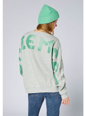 Chiemsee Sweatshirt in Grau/ Grün