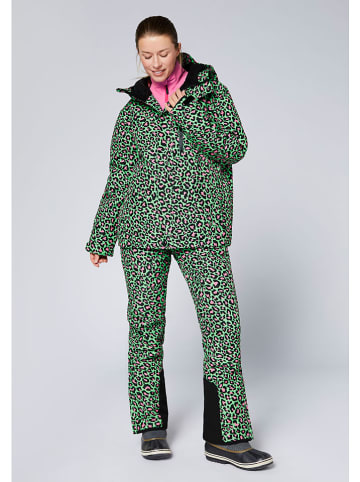 Chiemsee Ski-/ Snowboardjacke in Schwarz/ Grün/ Pink