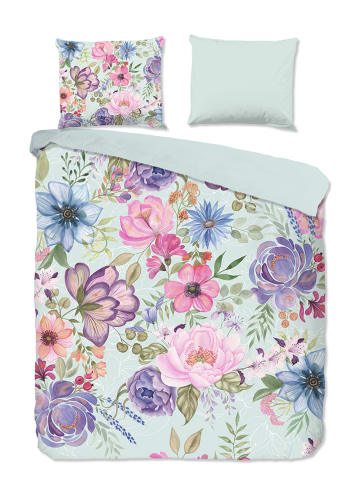 Pure Komplet pościeli "Lucy" w kolorze białym ze wzorem z mikrofibry