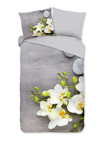 Pure Mikrofaser-Bettwäsche-Set in Grau