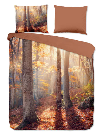 Pure Komplet pościeli "Autumn" w kolorze jasnobrązowym z mikrofibry