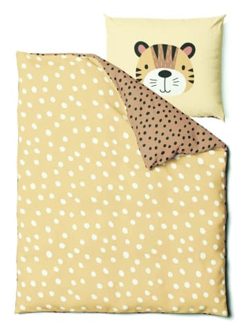 Good Morning Komplet pościeli renforcé "Tiger" w kolorze żółto-jasnobrązowym
