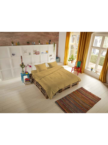 Hip Satijnen beddengoedset geel