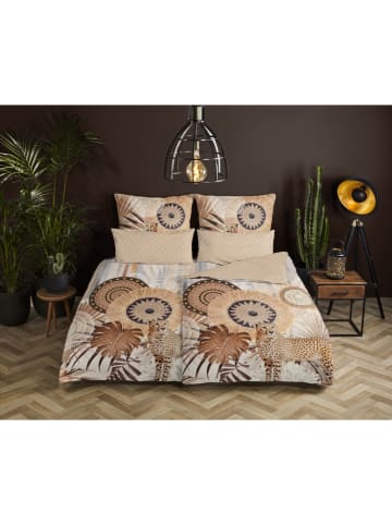 Hip Satin-Bettwäsche-Set "Raeni" in Taupe