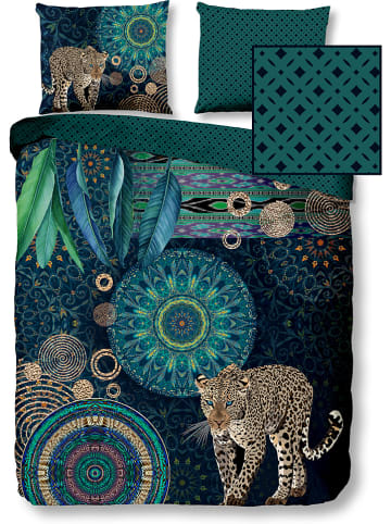 Hip Satijnen beddengoedset "Imena" groen/blauw