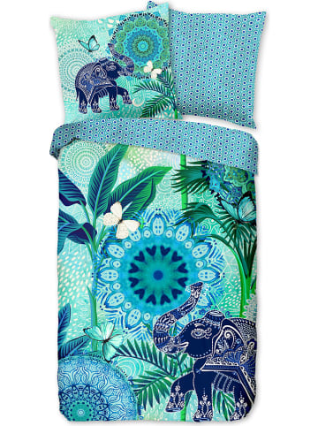 Hip Satijnen beddengoedset "Isara" blauw