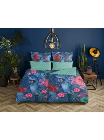 Hip Satijnen beddengoedset "Hip" blauw/meerkleurig