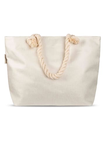 Descanso Strandtasche "Descanso Pippa" in Creme - (B)60 x (H)43 cm
