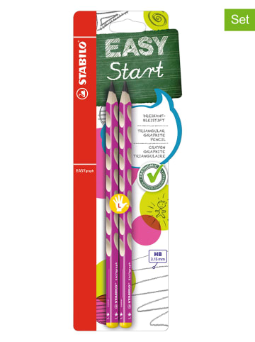 STABILO 2er-Set: Dreikant-Bleistifte für Linkshänder "STABILO EASYgraph" - 2x 2 Stück