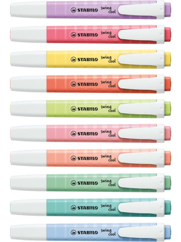 STABILO Markeerstiften "Swing cool - Pastel Edition" - 8 stuks
