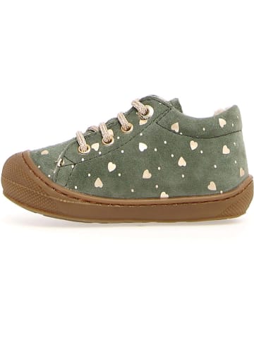 Naturino Leder-Lauflernschuhe "Cocoon" in Mint/ Gold