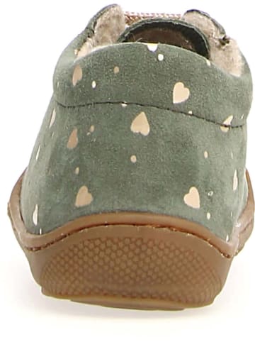 Naturino Leder-Lauflernschuhe "Cocoon" in Mint/ Gold