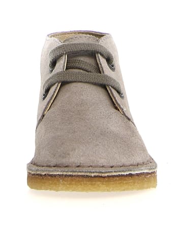 Naturino Skórzane trzewiki w kolorze szarobrązowym