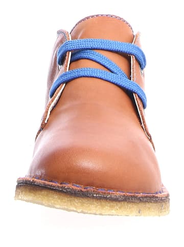 Naturino Leren veterschoenen cognackleurig