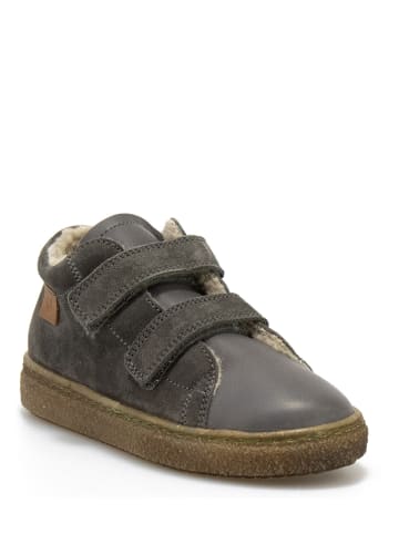 Naturino Leder-Sneakers in Anthrazit