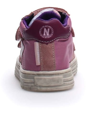 Naturino Skórzane sneakersy "Hess" w kolorze fioletowym