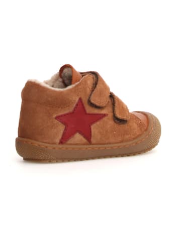 Naturino Skórzane buty "Kolde" w kolorze brązowym do nauki chodzenia