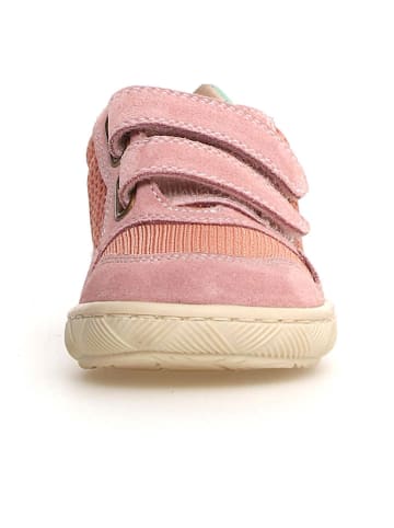 Naturino Skórzane sneakersy "Lilox" kolorze jasnoróżowym