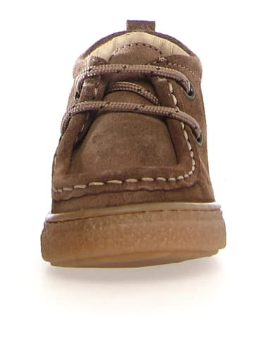 Naturino Skórzane trzewiki "Kasden" w kolorze ciemnobrązowym