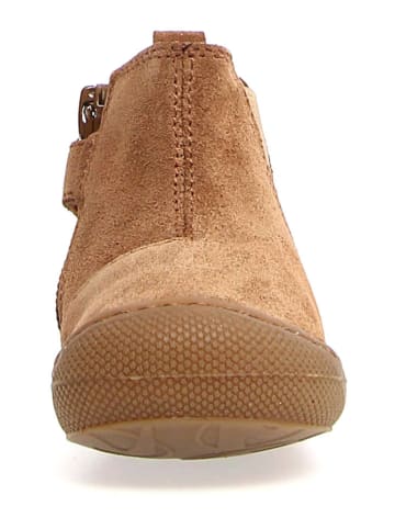 Naturino Skórzane botki "Sally" w kolorze brązowym