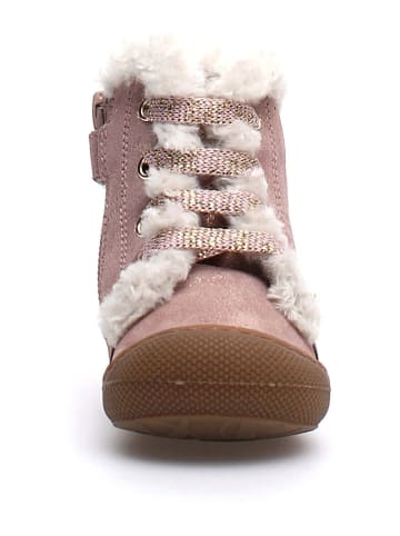Naturino Leder-Winterboots "Bebay" in Rosa