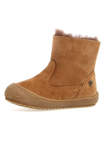 Naturino Leren winterboots "Cozy" cognackleurig