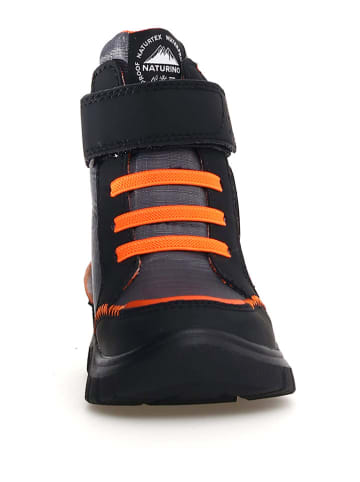 Naturino Winterboots "Drezz" zwart/grijs/oranje