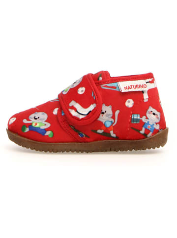Naturino Pantoffels "Home" rood