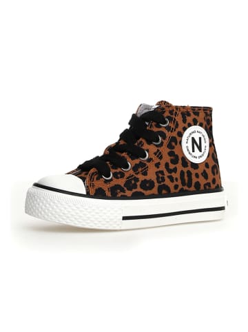 Naturino Sneakersy w kolorze beżowo-brązowym