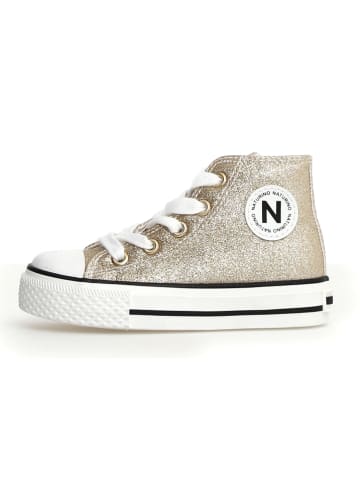 Naturino Sneakersy w kolorze złotym