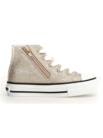 Naturino Sneakersy w kolorze złotym